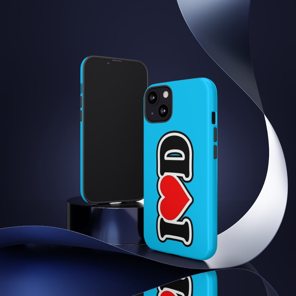 I Heart D Tough Cases BLUE