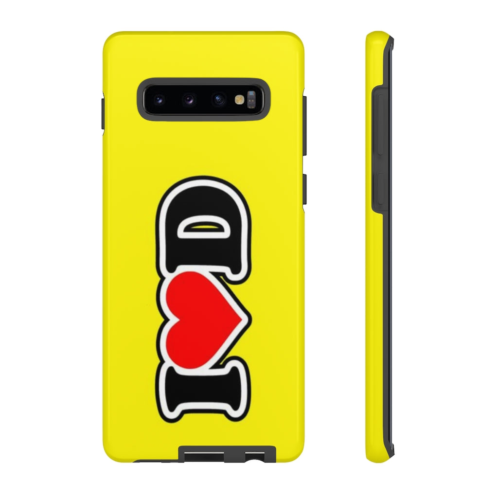 I Heart D Tough Cases YELLOW