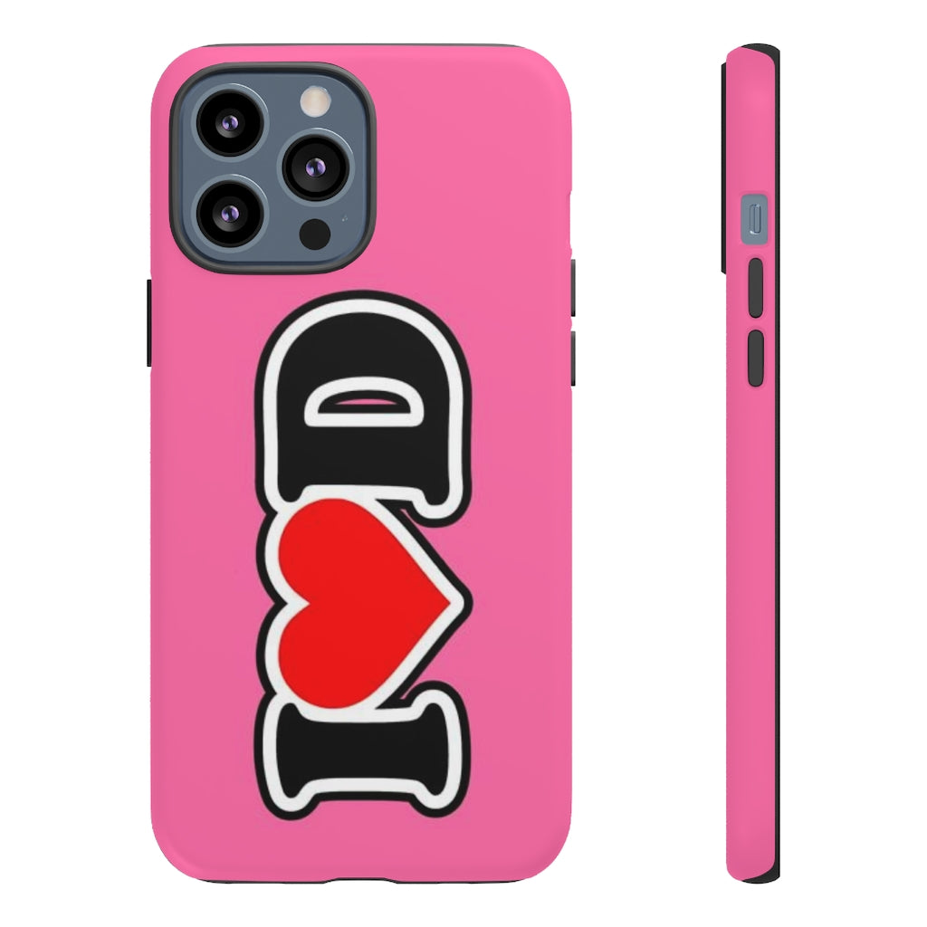 I Heart D Tough Cases PINK