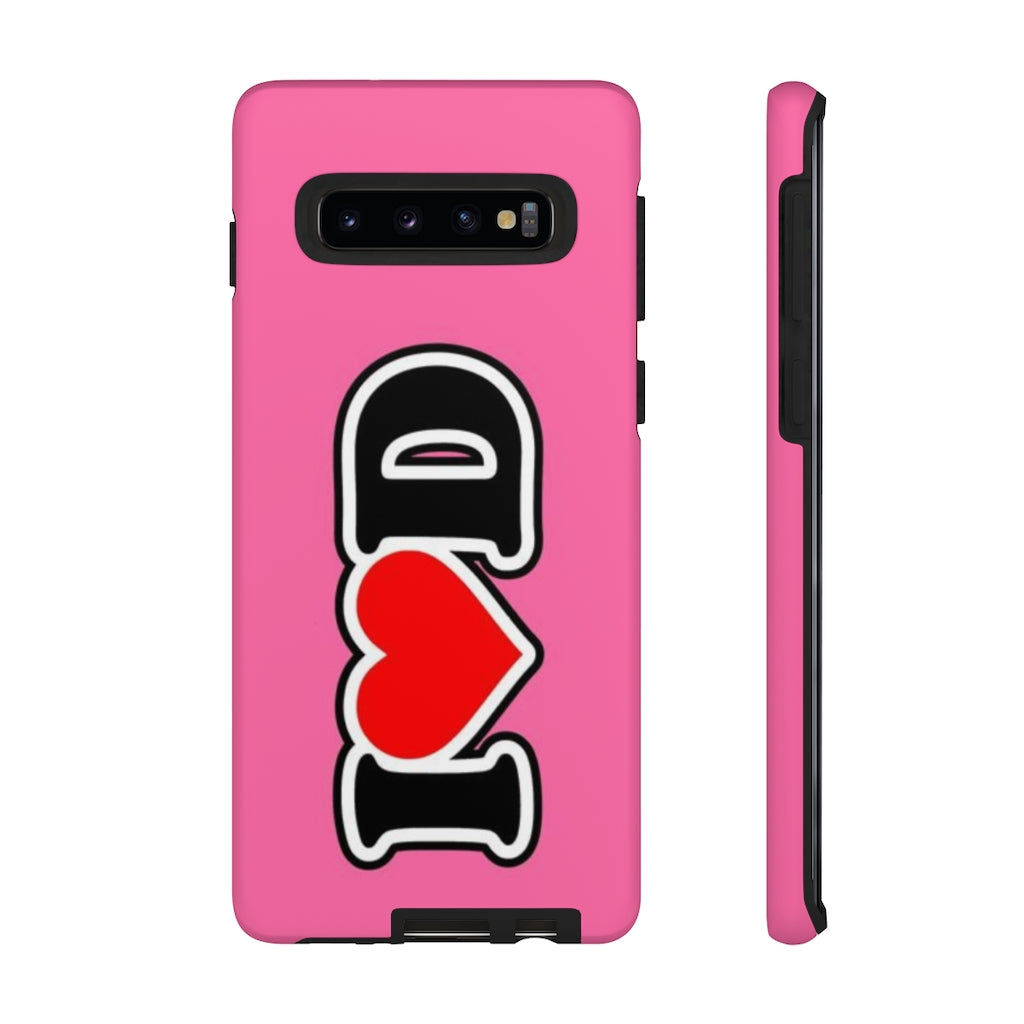 I Heart D Tough Cases PINK