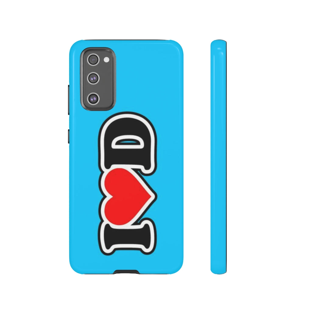 I Heart D Tough Cases BLUE