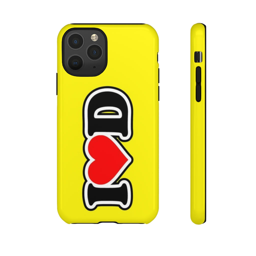 I Heart D Tough Cases YELLOW