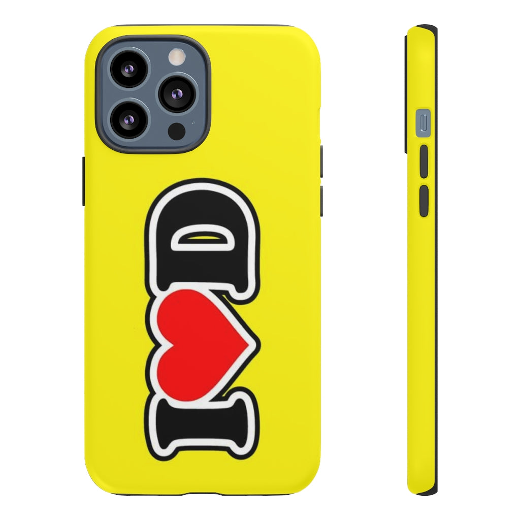 I Heart D Tough Cases YELLOW