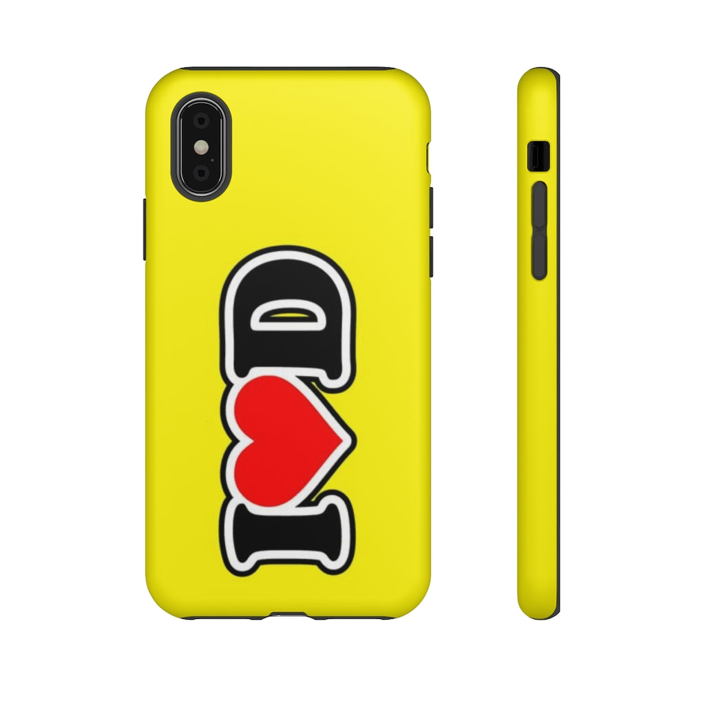 I Heart D Tough Cases YELLOW