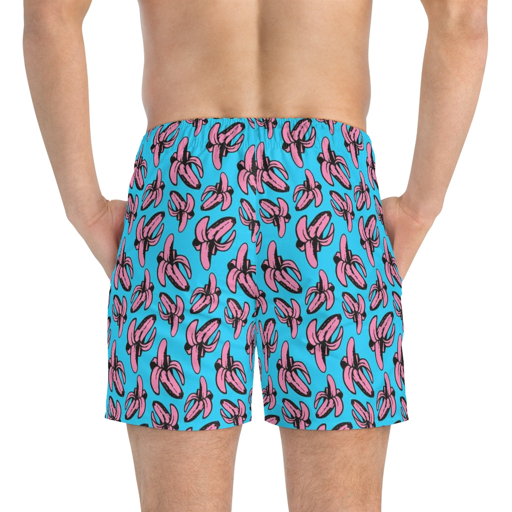 Banana all over print Swim Trunks