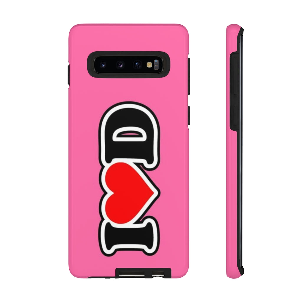 I Heart D Tough Cases PINK