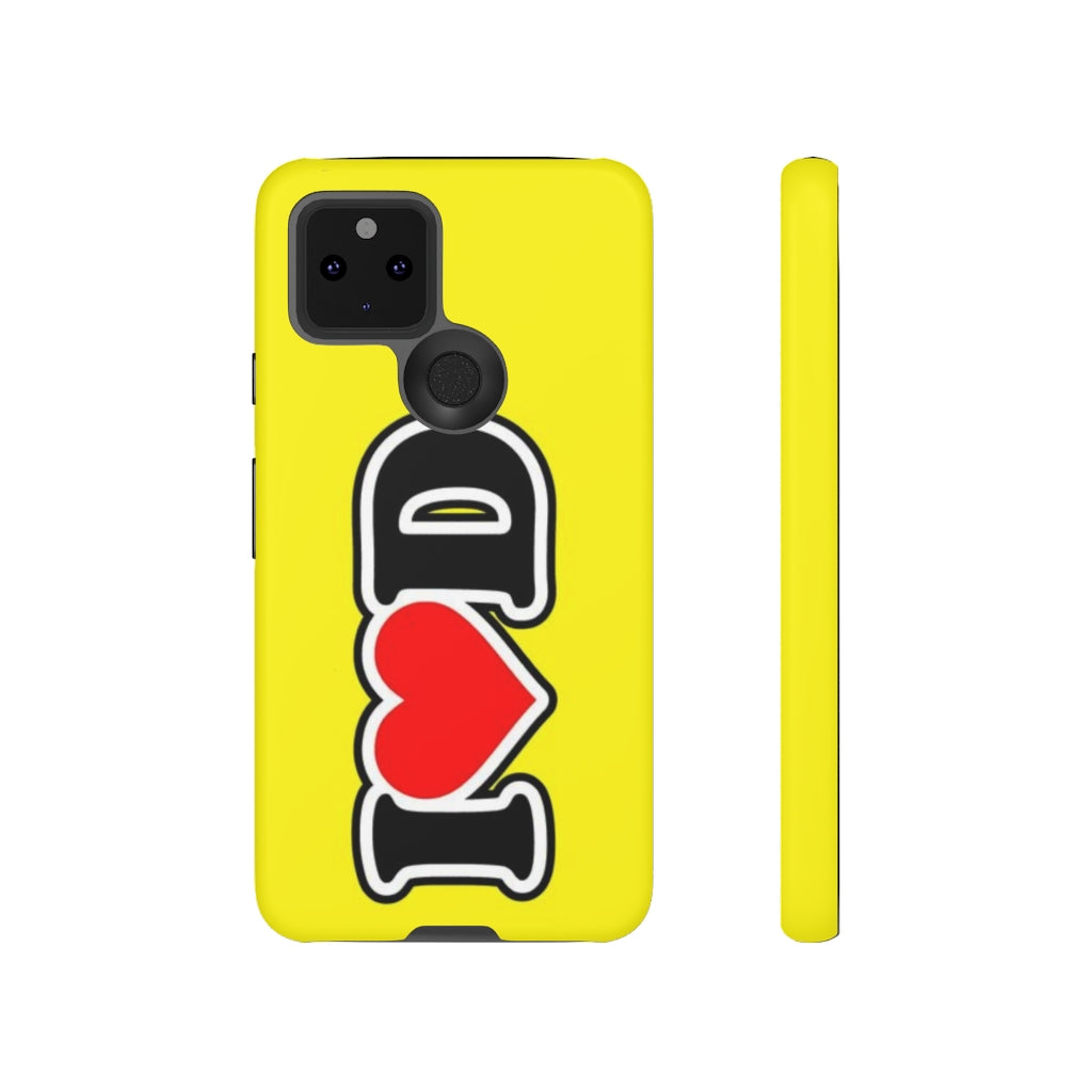 I Heart D Tough Cases YELLOW