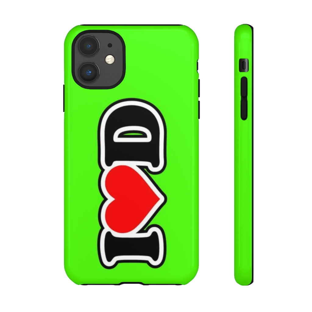 I Heart D Tough Cases GREEN