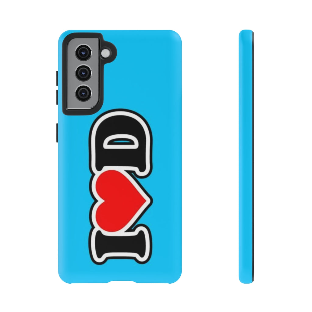 I Heart D Tough Cases BLUE