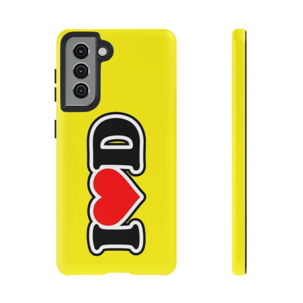 I Heart D Tough Cases YELLOW