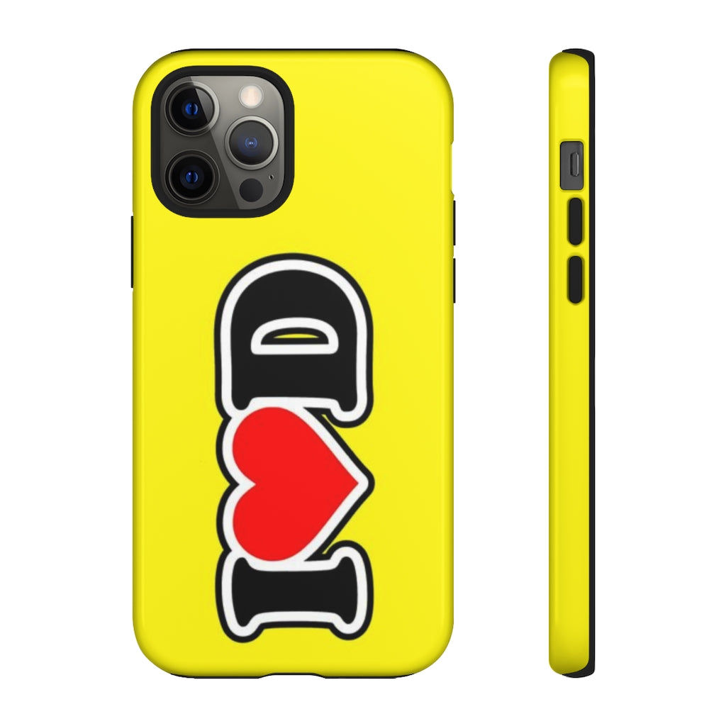 I Heart D Tough Cases YELLOW