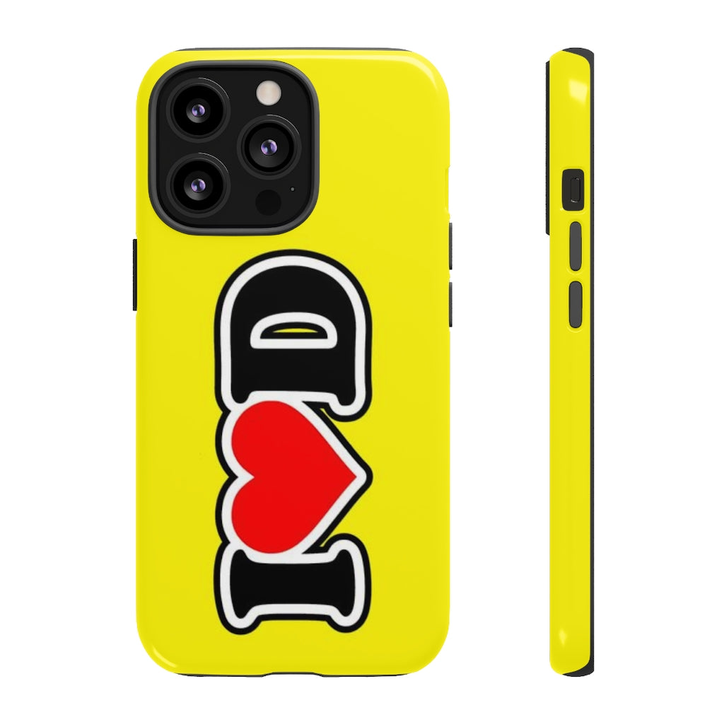 I Heart D Tough Cases YELLOW