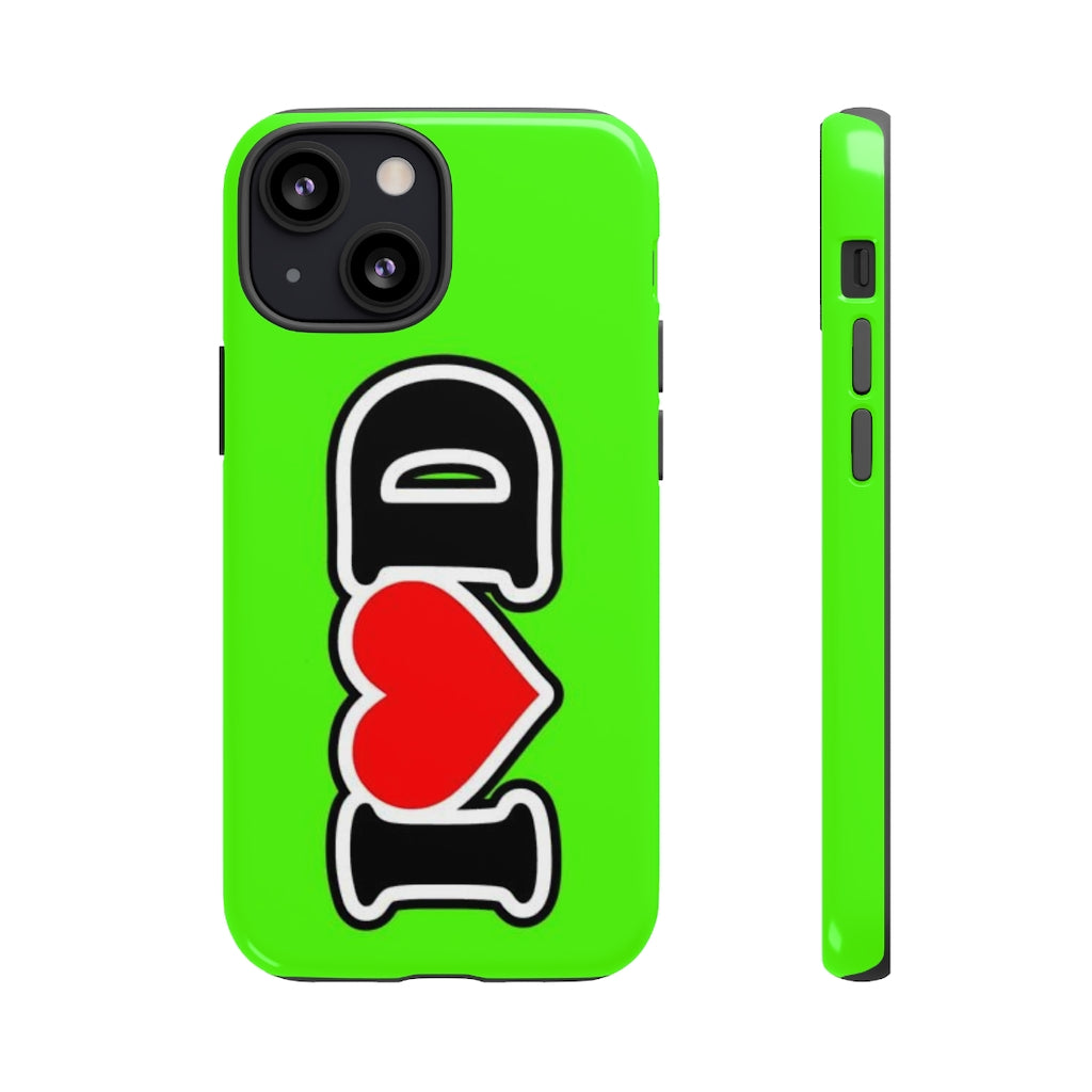 I Heart D Tough Cases GREEN