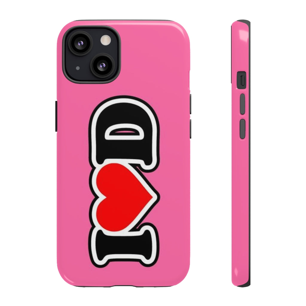 I Heart D Tough Cases PINK