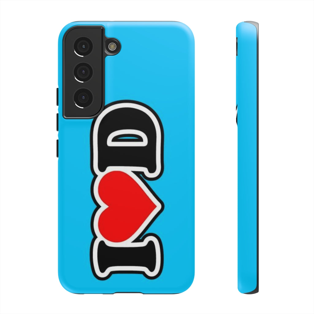 I Heart D Tough Cases BLUE