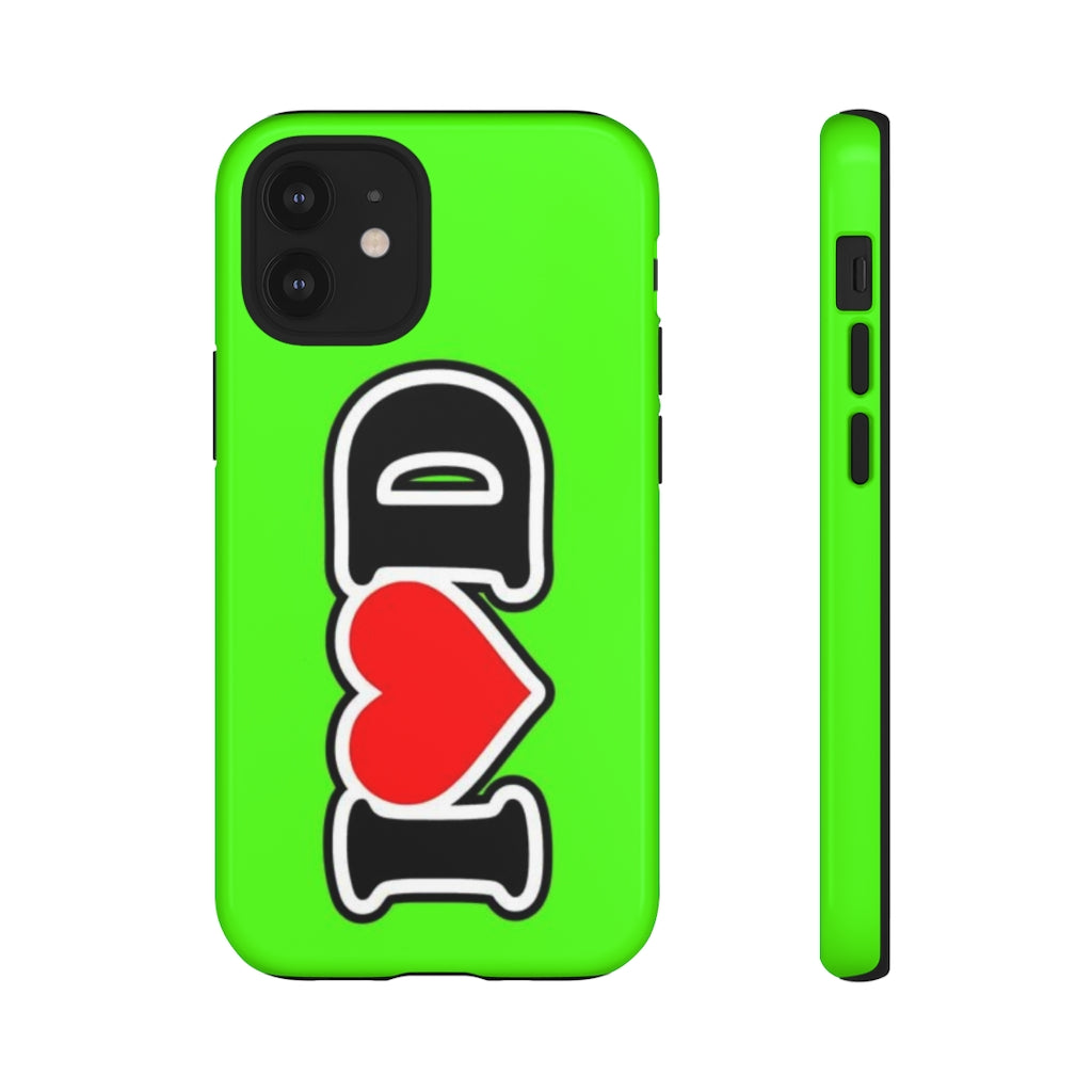 I Heart D Tough Cases GREEN