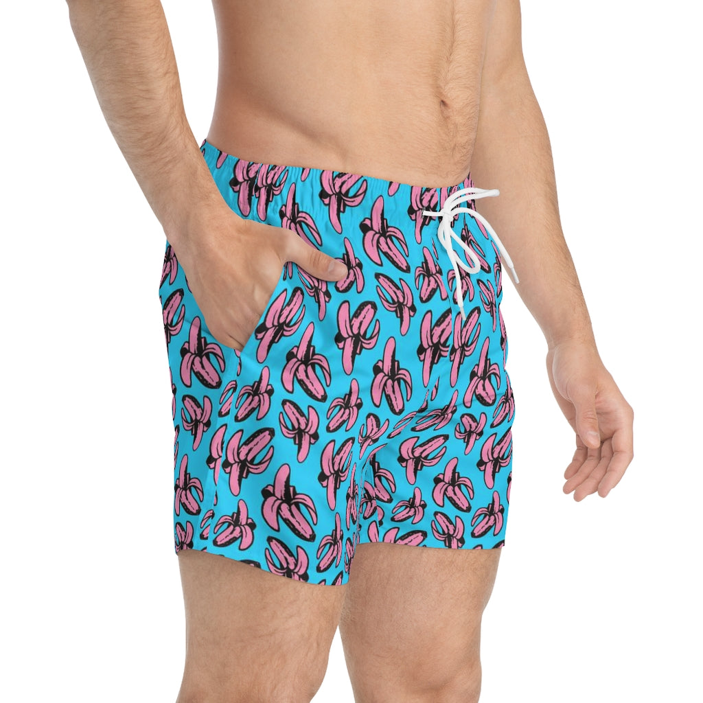 Banana all over print Swim Trunks