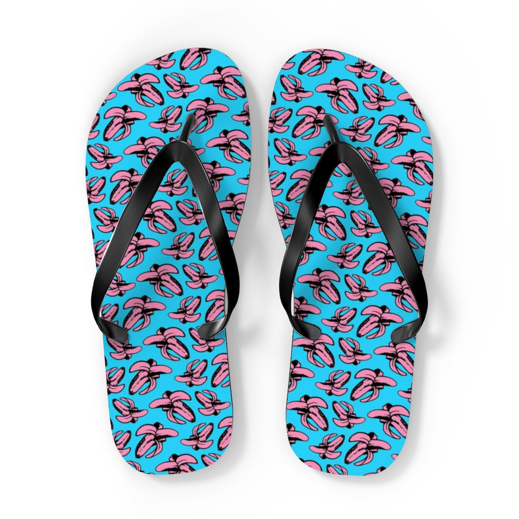 Banana all over print Flip Flops