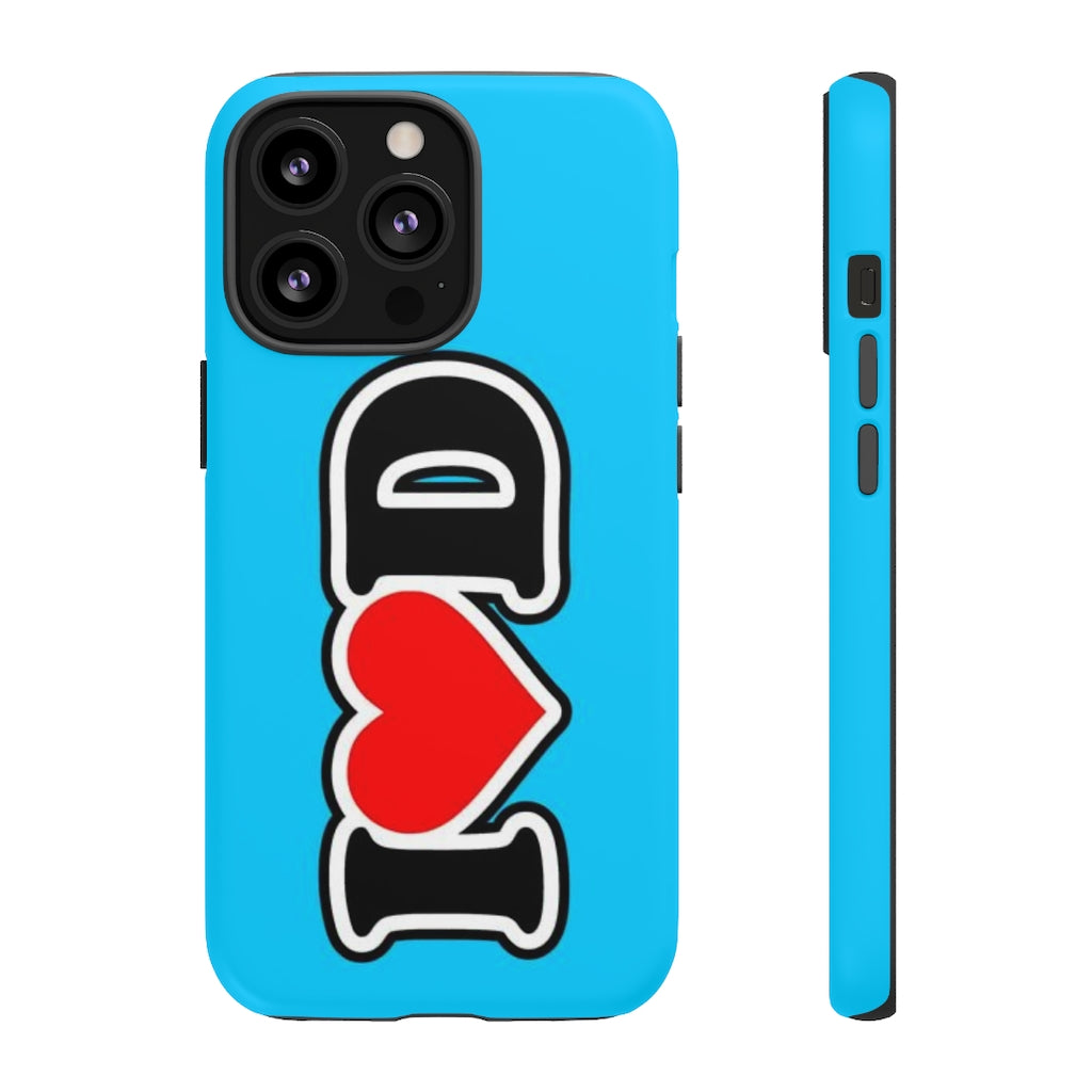 I Heart D Tough Cases BLUE