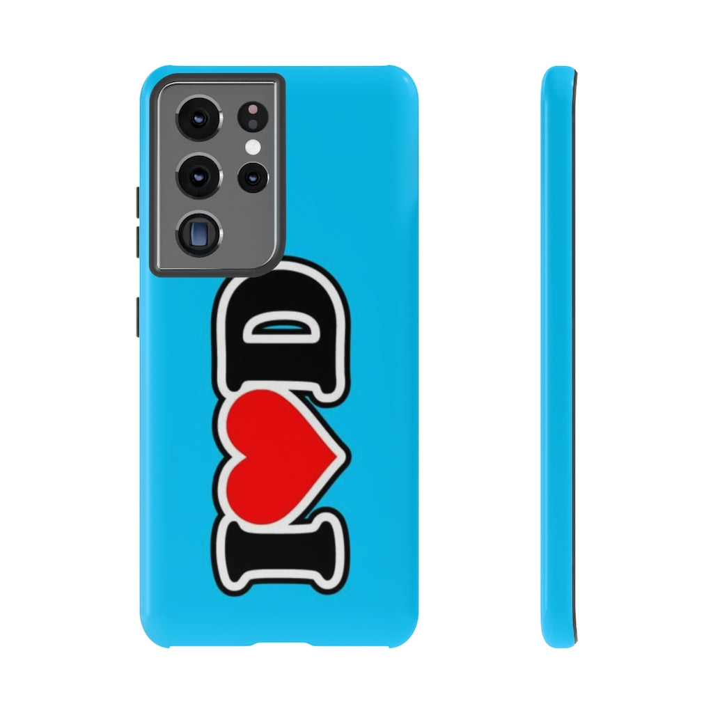 I Heart D Tough Cases BLUE