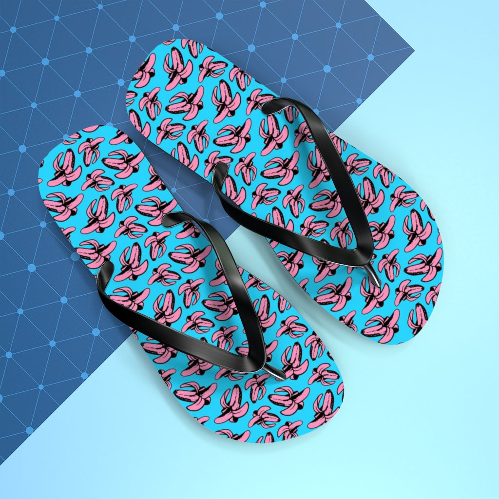 Banana all over print Flip Flops