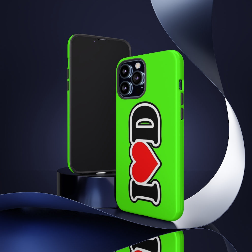 I Heart D Tough Cases GREEN