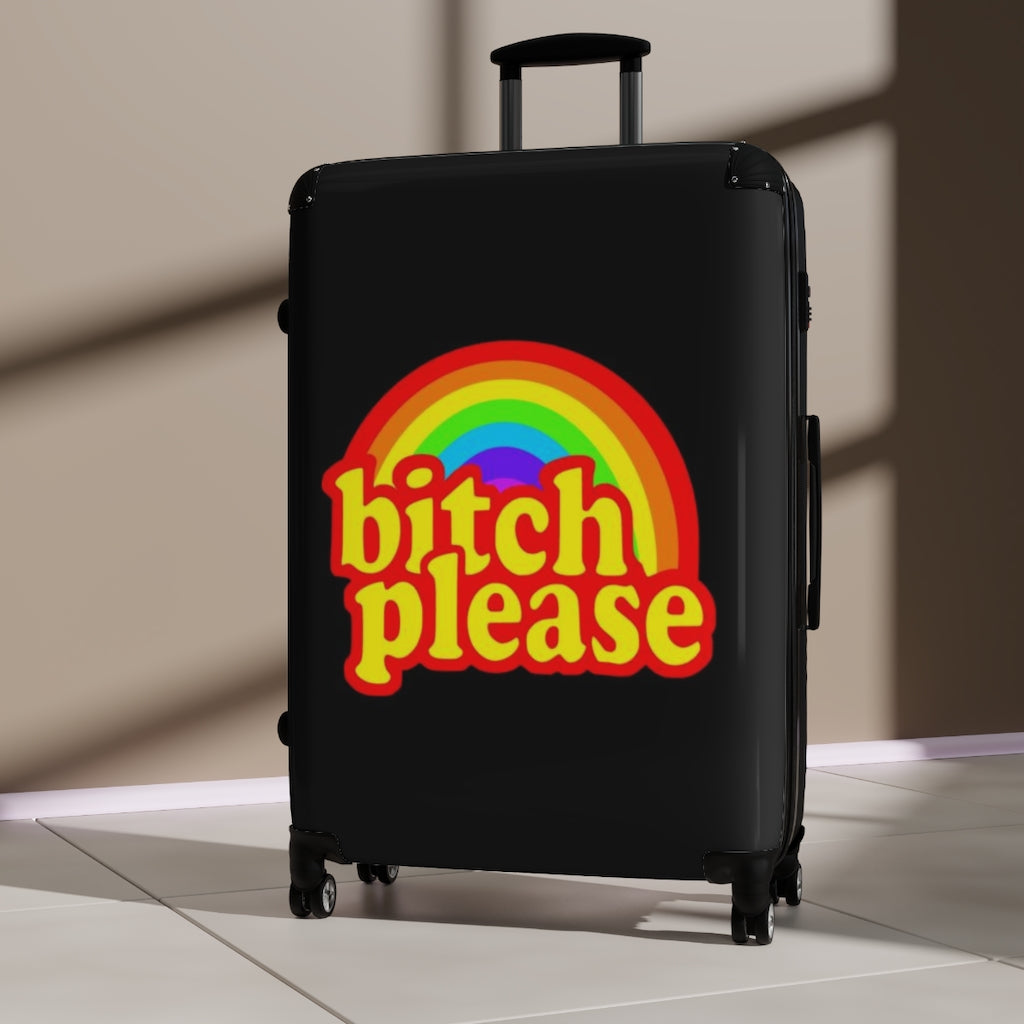 B*tch please Suitcases BLACK