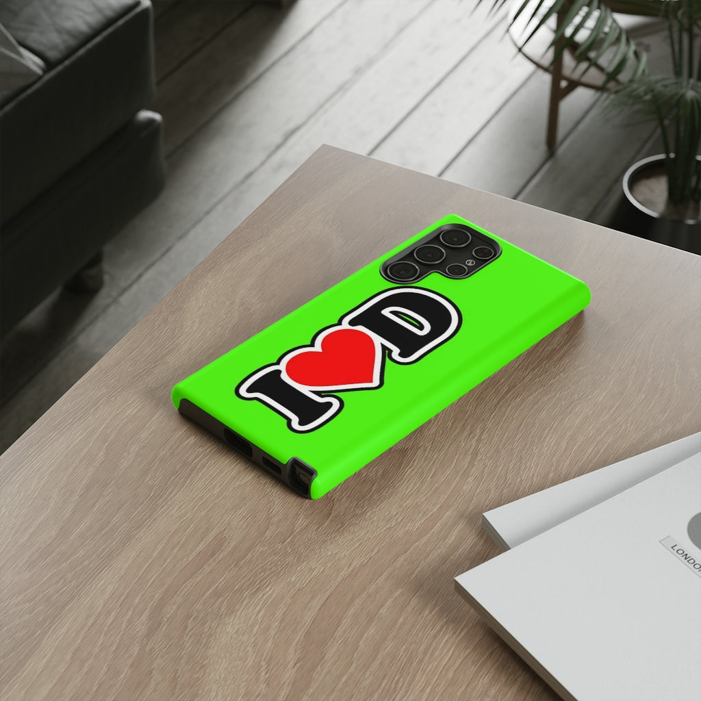 I Heart D Tough Cases GREEN