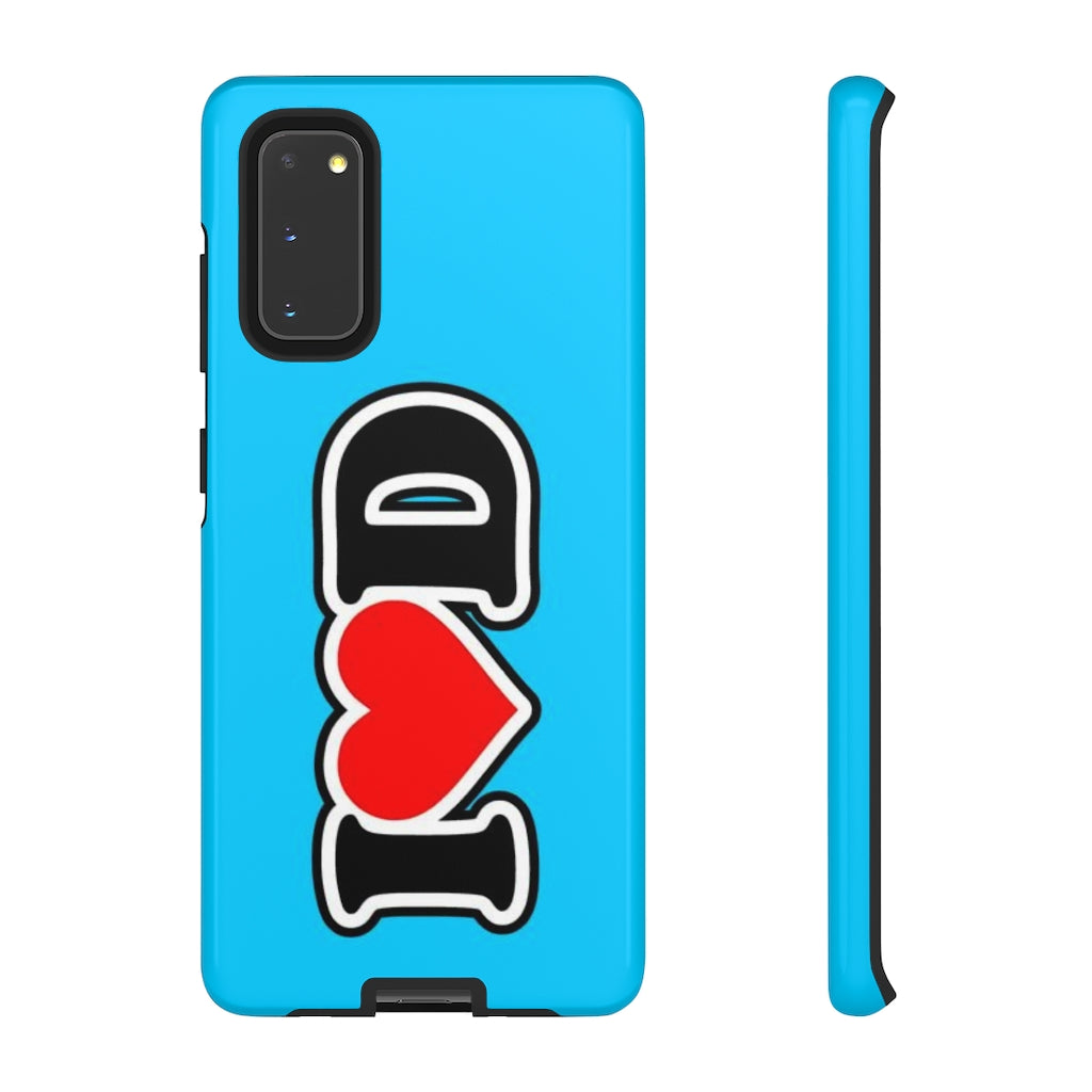 I Heart D Tough Cases BLUE