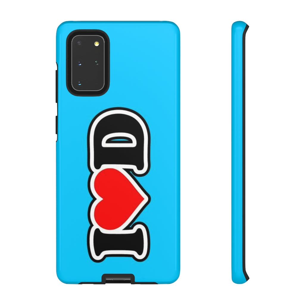 I Heart D Tough Cases BLUE