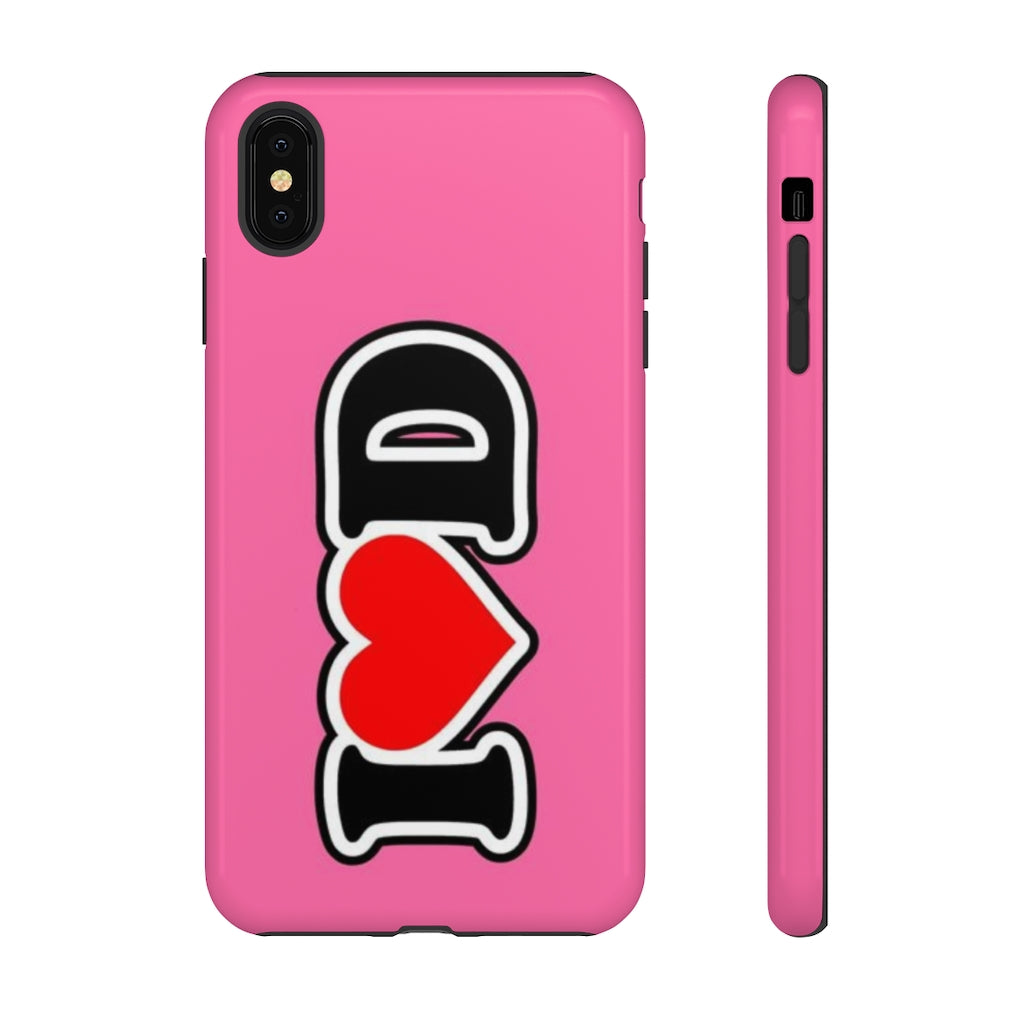 I Heart D Tough Cases PINK