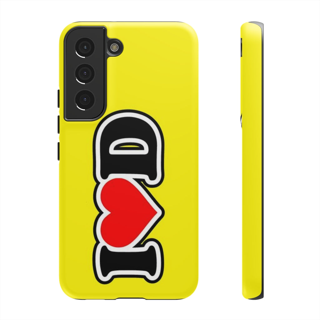 I Heart D Tough Cases YELLOW